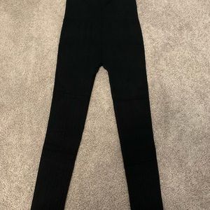 Thick, black leggings